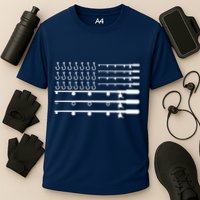 Fishing American Flag Fisherman Rods Performance Shirt