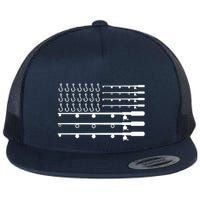 Fishing American Flag Fisherman Rods Flatbill Hat
