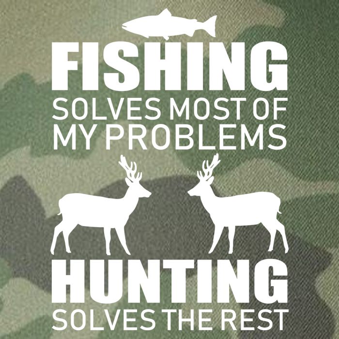 Fishing And Hunting Solves My Problems Legacy Tie Dye Trucker Hat