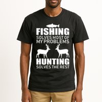 Fishing And Hunting Solves My Problems Tall T-Shirt