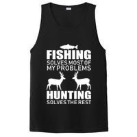 Fishing And Hunting Solves My Problems PosiCharge Competitor Tank