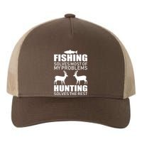 Fishing And Hunting Solves My Problems Yupoong Adult 5-Panel Trucker Hat