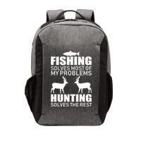 Fishing And Hunting Solves My Problems Vector Backpack