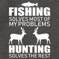 Fishing And Hunting Solves My Problems Vector Backpack