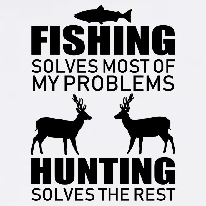 Fishing And Hunting Solves My Problems Garment-Dyed Sweatshirt
