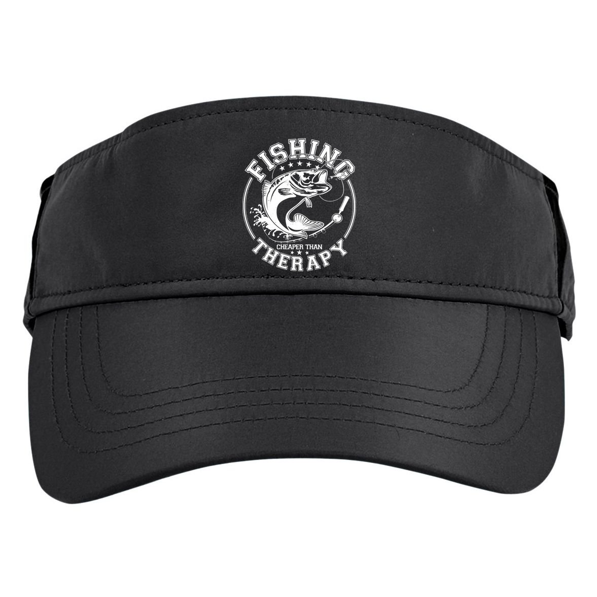 Fishing Cheaper Than Therapy Adult Drive Performance Visor