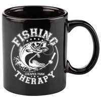 Fishing Cheaper Than Therapy 11oz C Handle Ceramic Mug
