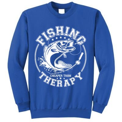 Fishing Cheaper Than Therapy Sweatshirt