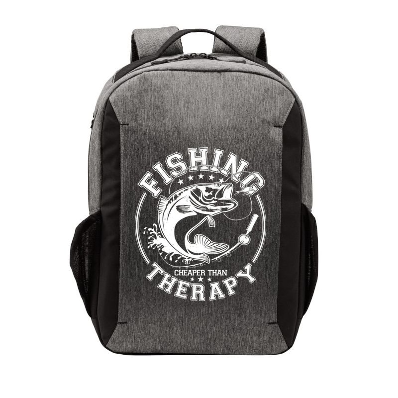 Fishing Cheaper Than Therapy Vector Backpack