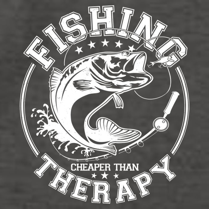 Fishing Cheaper Than Therapy Vector Backpack