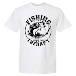 Fishing Cheaper Than Therapy Garment-Dyed Heavyweight T-Shirt