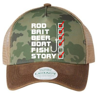 Fishing Check list Everything Checked But Fish Legacy Tie Dye Trucker Hat