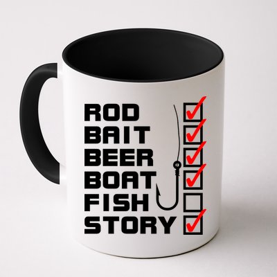 Fishing Check list Everything Checked But Fish Mug