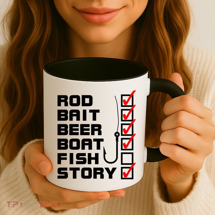 Fishing Check list Everything Checked But Fish Mug