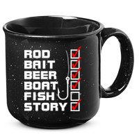 Fishing Check list Everything Checked But Fish 15oz Campfire Ceramic Mug