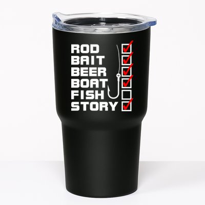 Fishing Check list Everything Checked But Fish Tumbler