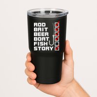 Fishing Check list Everything Checked But Fish Tumbler