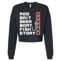 Fishing Check list Everything Checked But Fish Cropped Pullover Crew