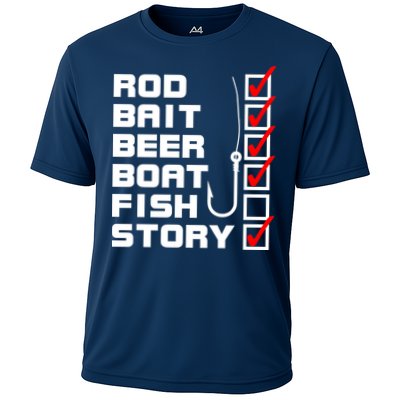 Fishing Check list Everything Checked But Fish Cooling Performance Crew T-Shirt