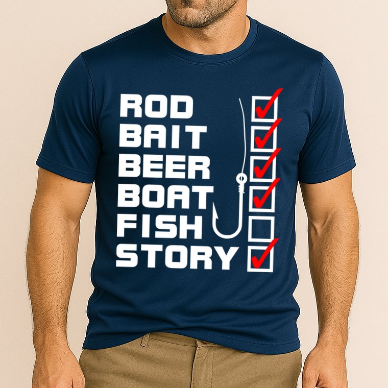 Fishing Check list Everything Checked But Fish Performance Shirt