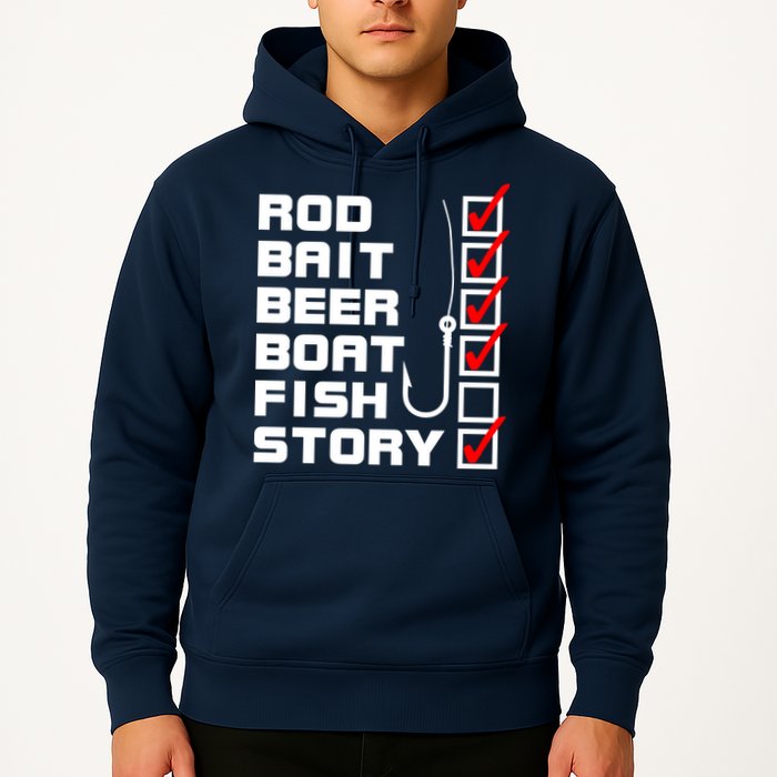 Fishing Check list Everything Checked But Fish Hoodie