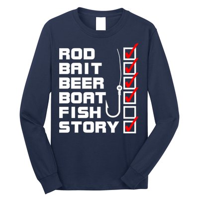 Fishing Check list Everything Checked But Fish Long Sleeve Shirt