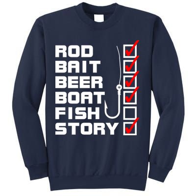 Fishing Check list Everything Checked But Fish Sweatshirt