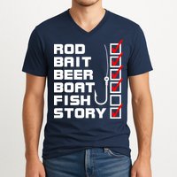 Fishing Check list Everything Checked But Fish V-Neck T-Shirt