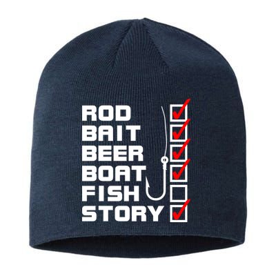 Fishing Check list Everything Checked But Fish Sustainable Beanie