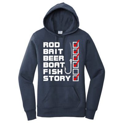 Fishing Check list Everything Checked But Fish Women's Pullover Hoodie