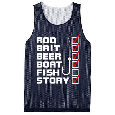 Fishing Check list Everything Checked But Fish Mesh Reversible Basketball Jersey Tank