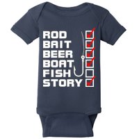 Fishing Check list Everything Checked But Fish Baby Bodysuit