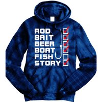 Fishing Check list Everything Checked But Fish Tie Dye Hoodie