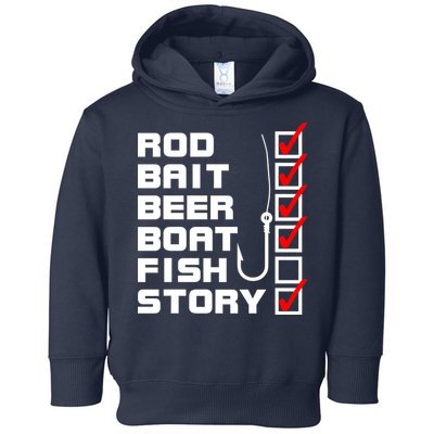 Fishing Check list Everything Checked But Fish Toddler Hoodie