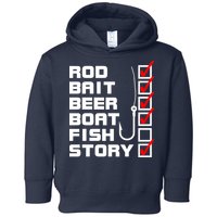 Fishing Check list Everything Checked But Fish Toddler Hoodie