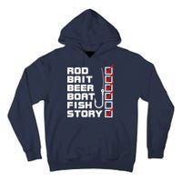 Fishing Check list Everything Checked But Fish Tall Hoodie