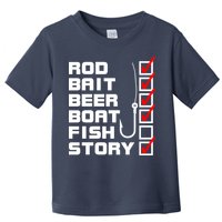 Fishing Check list Everything Checked But Fish Toddler T-Shirt
