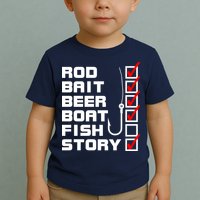 Fishing Check list Everything Checked But Fish Toddler T-Shirt
