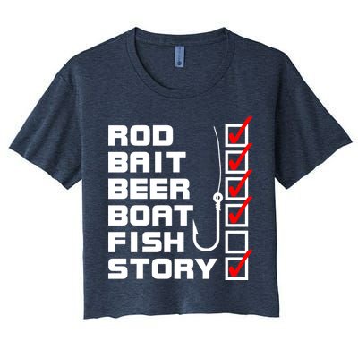 Fishing Check list Everything Checked But Fish Crop Top