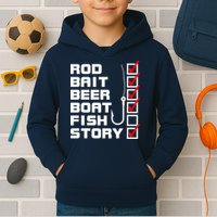 Fishing Check list Everything Checked But Fish Kids Hoodie