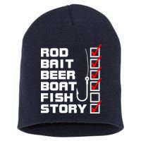 Fishing Check list Everything Checked But Fish Short Acrylic Beanie