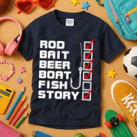 Fishing Check list Everything Checked But Fish Kids T-Shirt