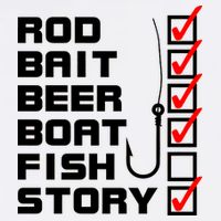 Fishing Check list Everything Checked But Fish Garment-Dyed Sweatshirt
