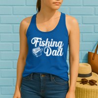 Fishing Dad Father's Day Fishing Fan Womens Tank Top