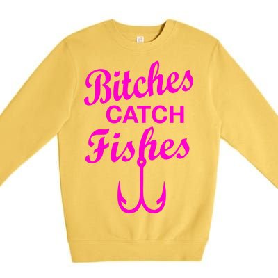 Fishing Girls Funny Premium Crewneck Sweatshirt