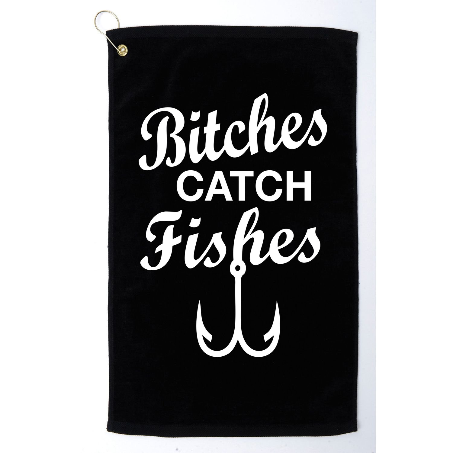 Fishing Girls Funny Golf Towel