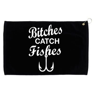 Fishing Girls Funny Grommeted Golf Towel