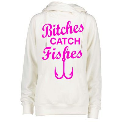 Fishing Girls Funny Womens Funnel Neck Pullover Hood