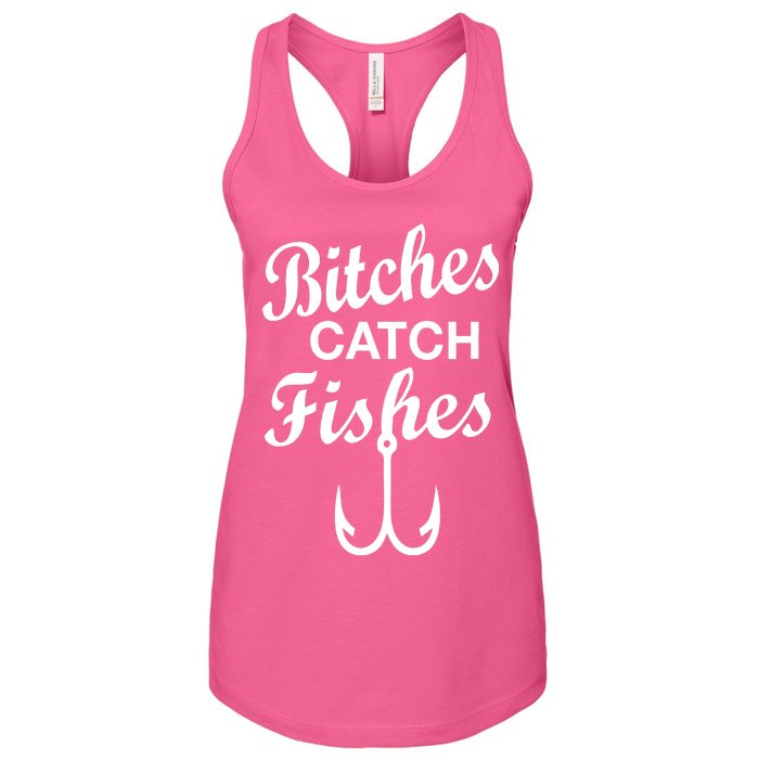 Fishing Girls Funny Women's Racerback Tank