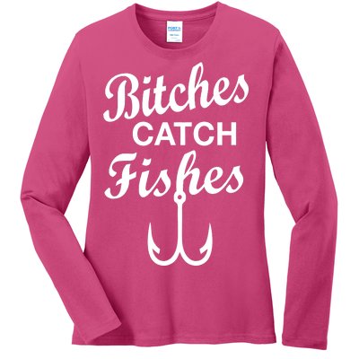 Fishing Girls Funny Ladies Long Sleeve Shirt